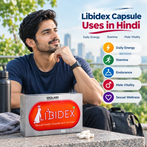 Libidex Capsule uses in Hindi — एनर्जी, स्टैमिना और पुरुष स्वास्थ्य सहायता